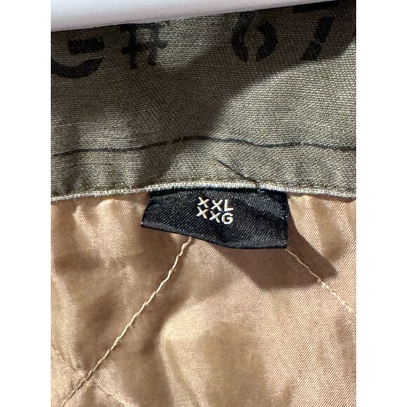 Vintage Olive Green Canvas Military Cargo Lined Field Jacket 257-AJC XXL Heavy - Picture 10 of 14